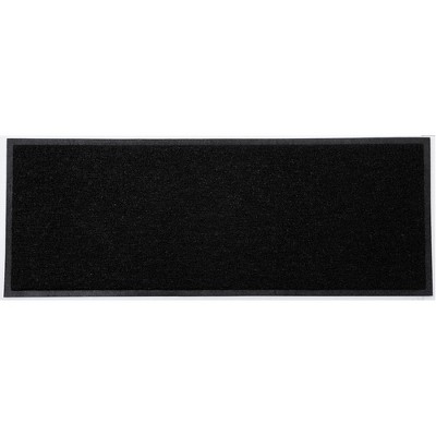 Evideco French Home Goods Extra Large Outdoor Runner Mat - 48x18 Inch Scraper Front Door Mat with Non-Slip Backing - Available in Black or Gray