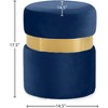 Meridian Furniture,Hailey Velvet Ottoman/Stool - 3 of 4