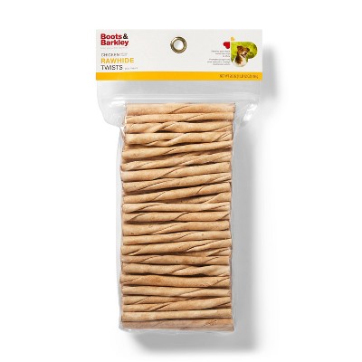 Chicken Flavored Rawhide Twist Sticks Dog Treats - 28oz Dog Treats - Boots & Barkley™