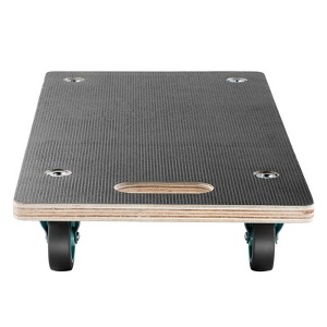 VEVOR Furniture Dolly, 551 lbs Load Capacity, Furniture Moving Dollies with 4 TPR Silent Wheels, Rectangle Multifunctional Flat Dolly, Black - 1 of 4