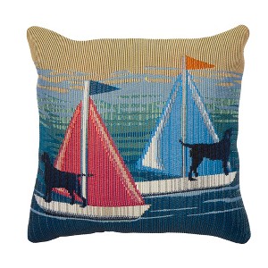 Liora Manne Marina Coastal Indoor/Outdoor Pillow.. - 1 of 4