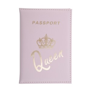 Unique Bargains Crown Letter Passport Holder 1 Pc - 1 of 4