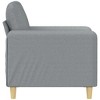 vidaXL Sofa Chair Upholstered Single Sofa Armchair for Living Room Fabric - Light Gray 23.6" - 3 of 4