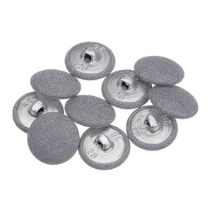 Unique Bargains Round Metal Sewing Cloth Covered Button 10 Pcs - 1 of 4