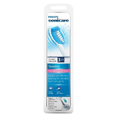 Philips Sonicare Sensitive Replacement Electric Toothbrush Head - HX6053/64 - White - 3ct