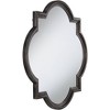 Uttermost Round Vanity Quatrefoil Wall Mirror Rustic Oil Rubbed Bronze Brown Layered Wood Finish Frame 34" Wide Bedroom Living Room Home - image 4 of 4