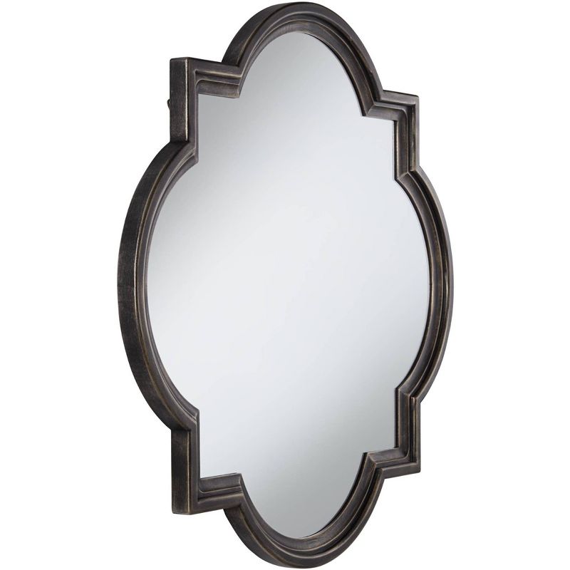 Uttermost Quatrefoil Vanity Wall Mirror Rustic Oil Rubbed Bronze Layered Wood Frame 34" Wide for Bathroom Bedroom Living Room Home Office Entryway, 4 of 6
