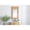 Elegant Lighting Wood frame mirror 18 inch x 28 inch in Antique Beige - 2 of 4