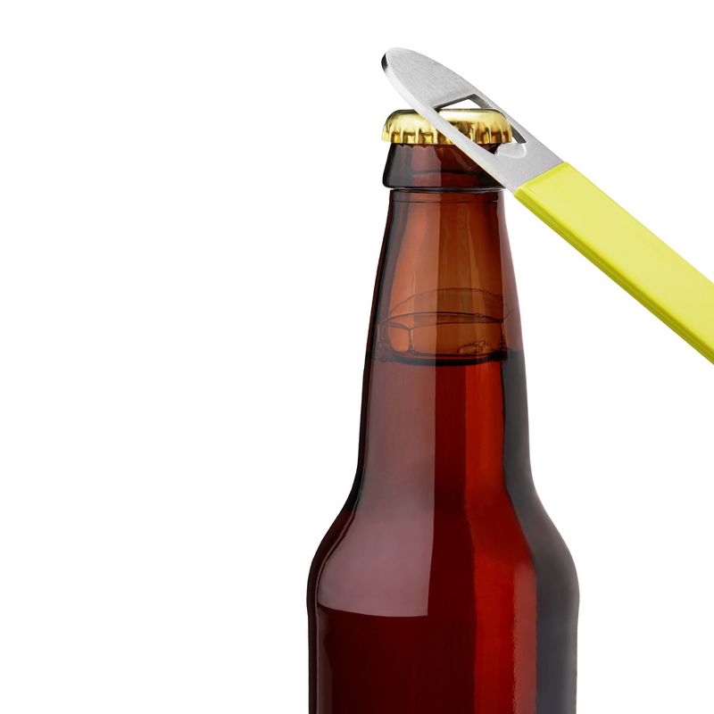 TrueBlade Bottle Opener - Easy Grip Heavy Duty Stainless Steel Flat Beer Bottle Opener, Bar Key for Bartender, Barware Tools - 9.75 inch, Green, 2 of 6