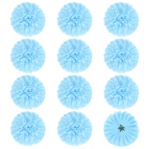 Unique Bargains Silk Fake Chrysanthemum DIY Home Decorations Artificial Flowers 12 Pcs - 1 of 4