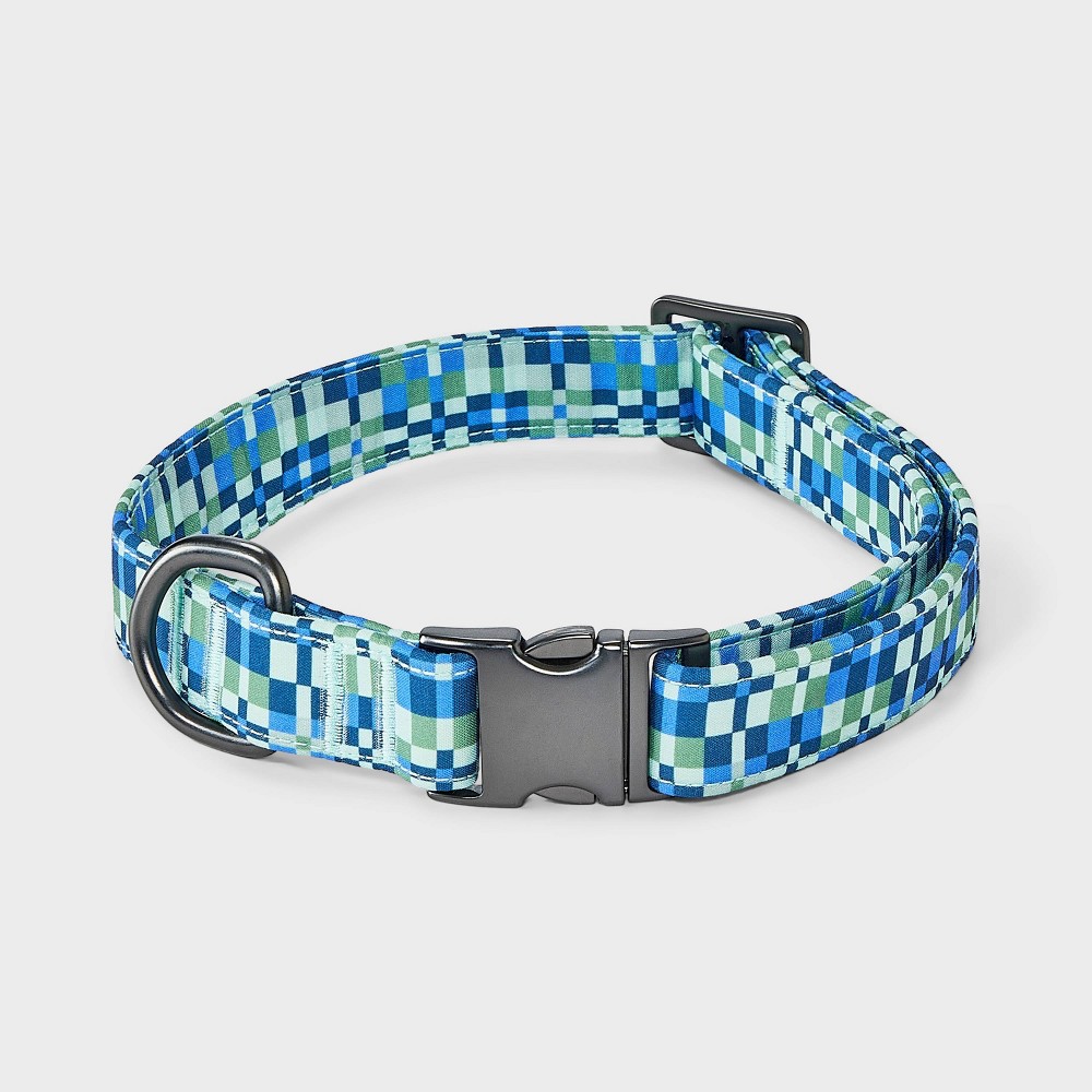 Fashion Geo Check Dog Collar - Boots & Barkley™ XL