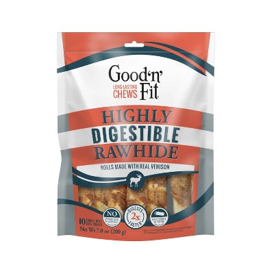 Good 'n' Fit Venison Roll Dental Chews Dog Treats - 10ct