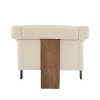 Sapphtopaz Accent Chair Mid Century Modern Chair Wood Frame Lounge Reading Chair with Wide Armrests for Living Room, Bedroom, Office, Nursery - 2 of 4