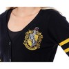 Harry Potter Womens Hufflepuff House Open Front Cardigan Juniors Knit Sweater - 2 of 3