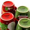 Gibson Home Santa Smile 4 Piece 15 Ounce Stoneware Mugs in Assorted Designs - 2 of 4