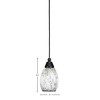 Toltec Lighting Any 1 - Light Pendant in  Matte Black with 5" Black Fusion Shade - 2 of 2