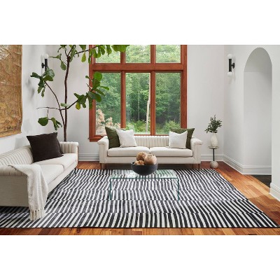 Ivory Rectangular Stain-Resistant Synthetic Area Rug 7'10" x 10'