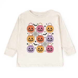 Pumpkin Basket Chart  - Toddler Long Sleeve Graphic Tee and Youth Long Sleeve Graphic T-Shirt - 1 of 3