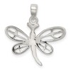Black Bow Jewelry Sterling Silver 24mm Polished Dragonfly Pendant - 3 of 4