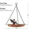 Good Directions 8" Fairy Hanging Fired Copper Bird Bath - Orange - 4 of 4