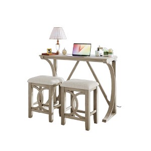 Dexmalle Farmhouse Counter Height Dining Table Set with USB Port - 1 of 4