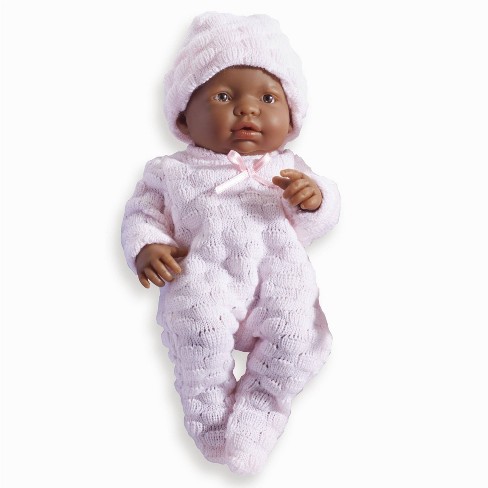 Real Girl Baby Doll 15 | Anatomically Correct | JC Toys - La Newborn |  Made in Spain | Pink Knit Outfit & Accessories | Ages 2+