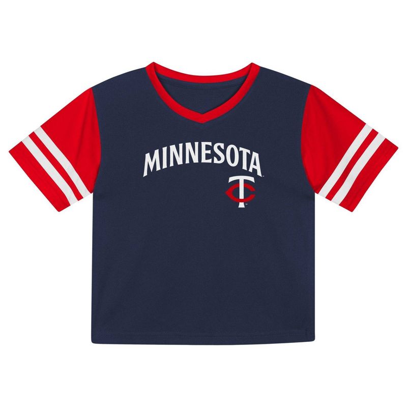 MLB Minnesota Twins Toddler Boys&#39; Pullover Team Jersey, 2 of 4