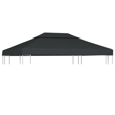 vidaXL Gazebo Top Cover Anthracite Polyester with PVC coating