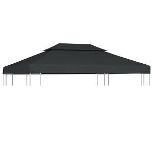vidaXL Gazebo Top Cover Anthracite Polyester with PVC coating - 1 of 4