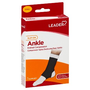 Leader Small Slip-On Knitted Ankle Compression 1 ea - 1 of 4