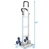Costway 2 In 1 Hand Truck Stair Climber Hand Truck Aluminum Cart Dolly 550LBS - 2 of 4