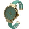 OLIVIA PRATT CLASSY STYLE TEAL BANGLE WATCH - 3 of 4