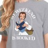 Women's - Disney Princess - Belle My Weekend Is Booked Cropped Graphic T-Shirt - 2 of 4