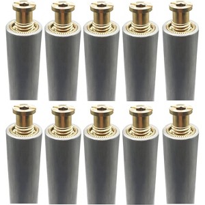 Poolzilla 18” Aluminum Tube with Brass Anchor for Pool Safety Cover Installation - 1 of 4