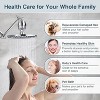BRIGHT SHOWERS High Output Shower Filter for Hard Water, Removes Chlorine & Fluoride, Universal Multi-Stage Softener, Chrome - 3 of 4