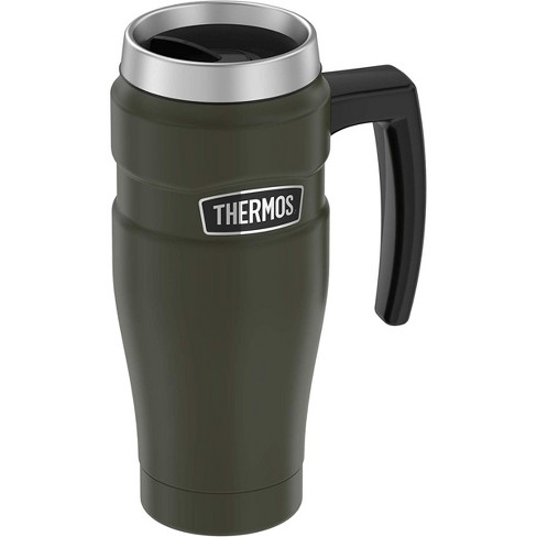 Thermos 16 Oz. Stainless King Travel Mug With Handle- Matte Army Green :  Target