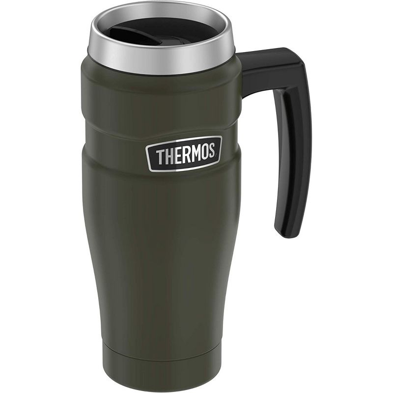 Thermos 16 oz. Stainless King Insulated Stainless Steel Travel Mug with Handle, 1 of 5
