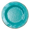 tagltd 10.75 in. Veranda Cracked Glazed Solid Melamine Plastic Dinnerware Plates Set of 4 Dishwasher Safe Indoor Outdoor Blue - 3 of 4