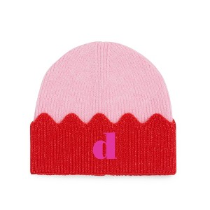 Personalization Mall Melody Scallop Embroidered Knit Beanie Hat - 1 of 1