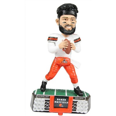 Forever Collectibles Cleveland Browns Baker Mayfield #6 Stadium Lights NFL Bobblehead | White Jersey