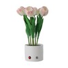 Led Tulip Table Lamp Usb Charging Simulation Flower Bedside Night Light For Home Bedroom Decoration - image 4 of 4