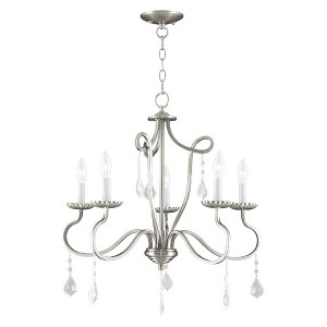 Livex Lighting Callisto 5 - Light Chandelier in  Brushed Nickel - 1 of 4