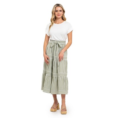 August Sky Women's T-shirt Twofer Maxi Dress