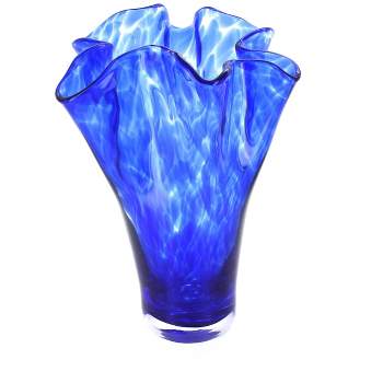 Blue Rose Polish Pottery 10oz. Large Decorative Wine Glass : Target