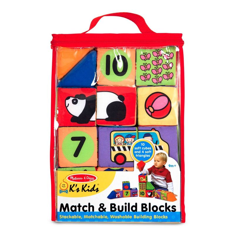 Melissa &#38; Doug K&#39;s Kids Match and Build Soft Blocks Set, 4 of 11