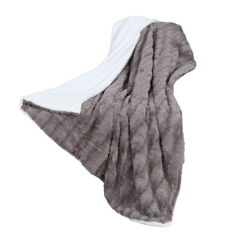 Super soft grey blanket hot sale