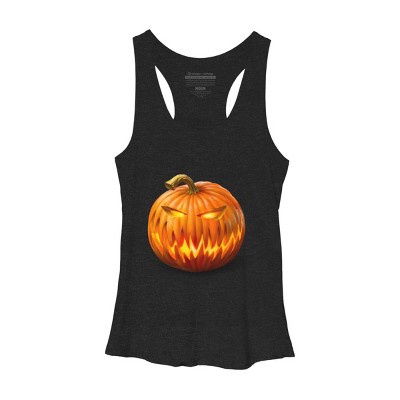 Women's Design By Humans Jack O'Lantern By Ldarro Racerback Tank Top