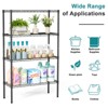DOMETOUR Adjustable Storage Shelves, Storage Shelving Unit Metal Wire Racks, Heavy Duty Standing Shelf Organizer for Kitchen Pantry Garage - 2 of 4