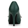BLISSFUL STEP Women's Rhinestone Bow Pointed Toe Stiletto Heel Pumps - 3 of 4