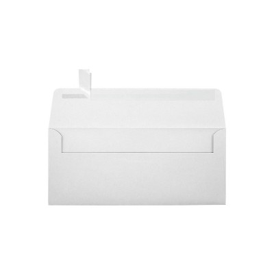 JAM Paper Self Seal Business Envelope 4 1/8 x 9 1/2 Cotton Gray 50 Pack (4860-SG-50)